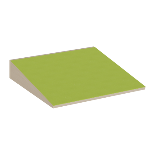 Aufgang Rampe mit Linoleum-Deckplatte B/H/T: 70x13x70 cm, als geneigte Ebene zu Linoleum-Podesten passend