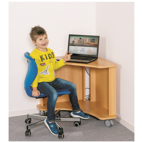 Computerecktisch auf Rollen B/H/T: 70x64x70 cm