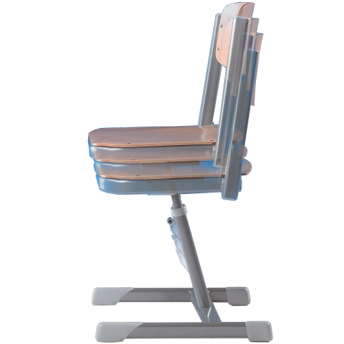 Aluflexstuhl "Lordo" Schulstuhl höhenverstellbar Sitzhöhen: 34-42 cm / 38-50 cm