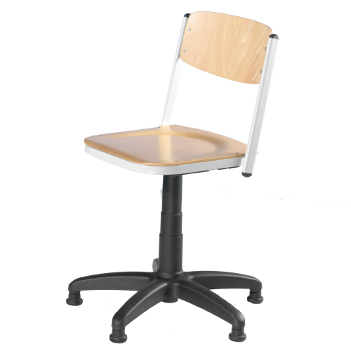 Drehstuhl mit Gaslift auf Polyamid-Fußkreuz Sitzhöhe: 39-52 cm