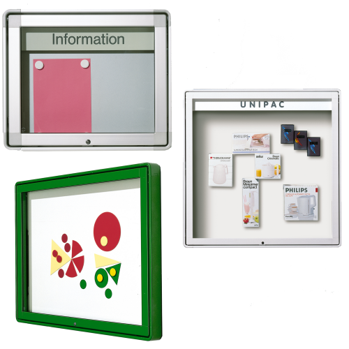 Vitrine W7 mit Klapptür zur Außenwandmontage Einsatz im Außenbereich