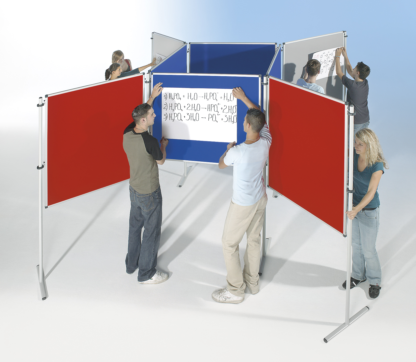 LB Stellwandtafel 150 x 120 cm mit Stoffoberfläche