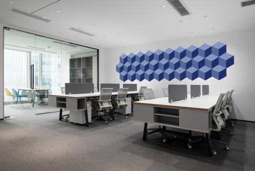 Akustikelement AKUSTIX Shape #14 B/H/T: 40x35x1,8 cm, PET Gestaltungspaneel in Hexagon-Form, Hellgrün