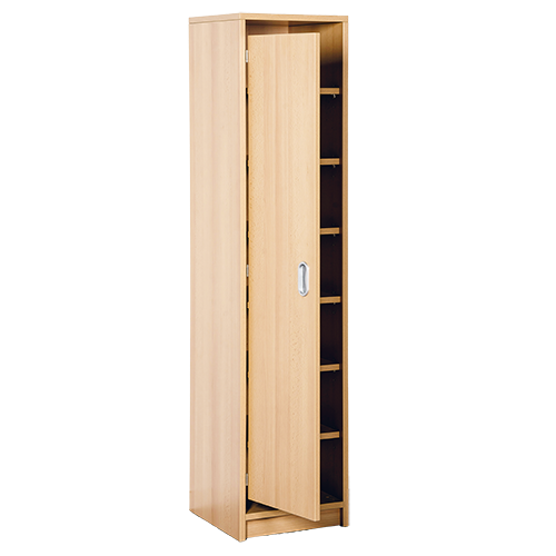 Beistellschrank mit 7 Fächern B/H/T: 36x158x40 cm, mit 6 Einlegeböden, verkürzte Tür